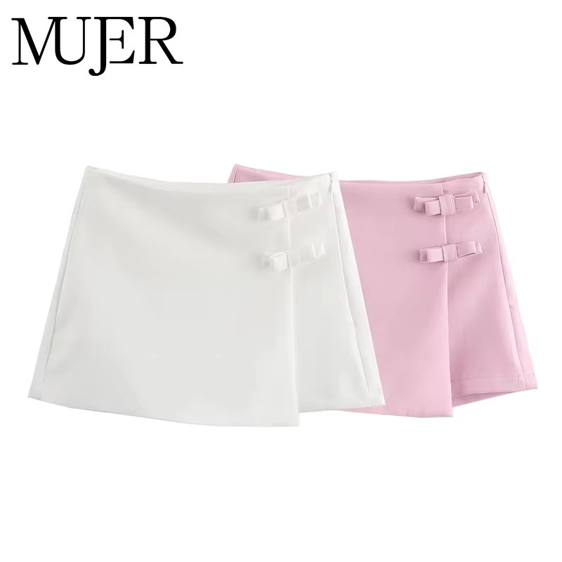Summer Zara - Roze witte minirok dames rokje mode