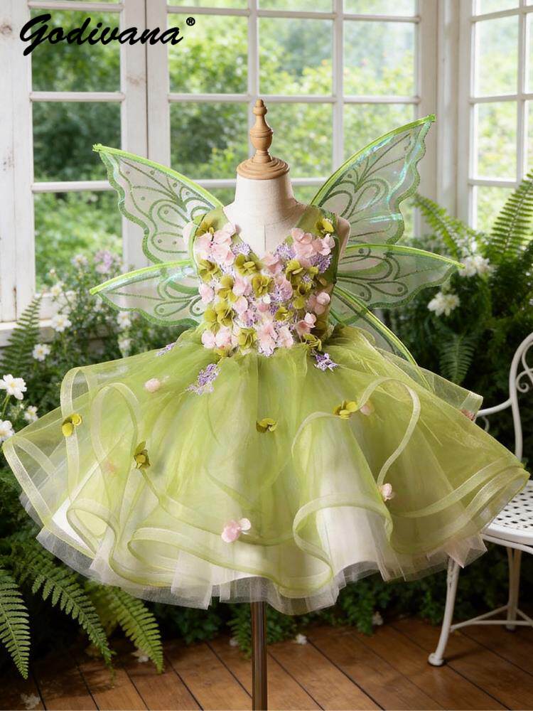 Summer Clothing Baby Girl - Zoete Baby Meisjes Vlinder Vleugel Prinses