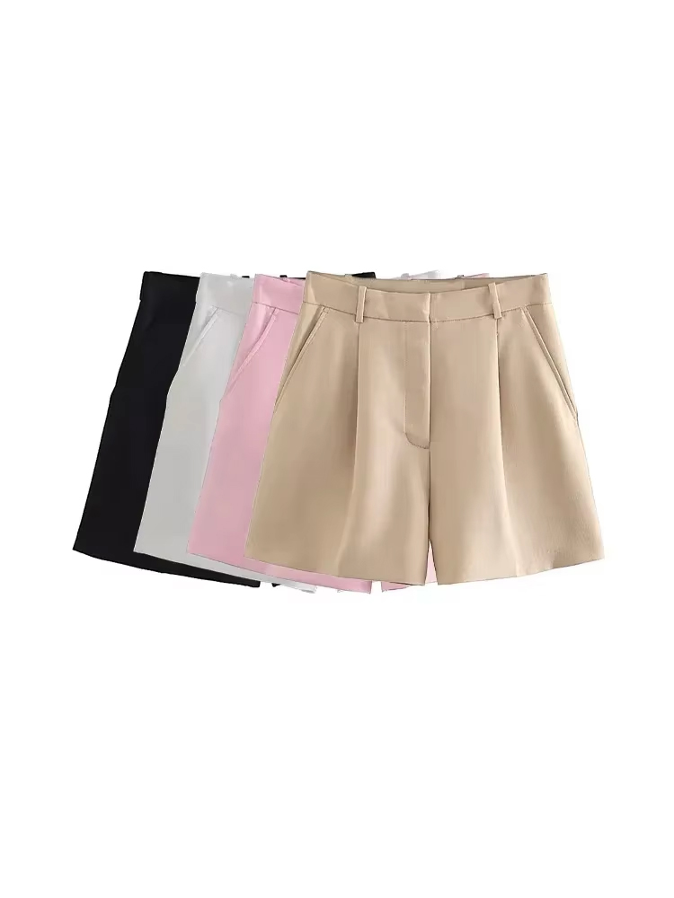 Summer Zara - Damesmode Zijzakken Darts Bermudashorts Vintage Hoge