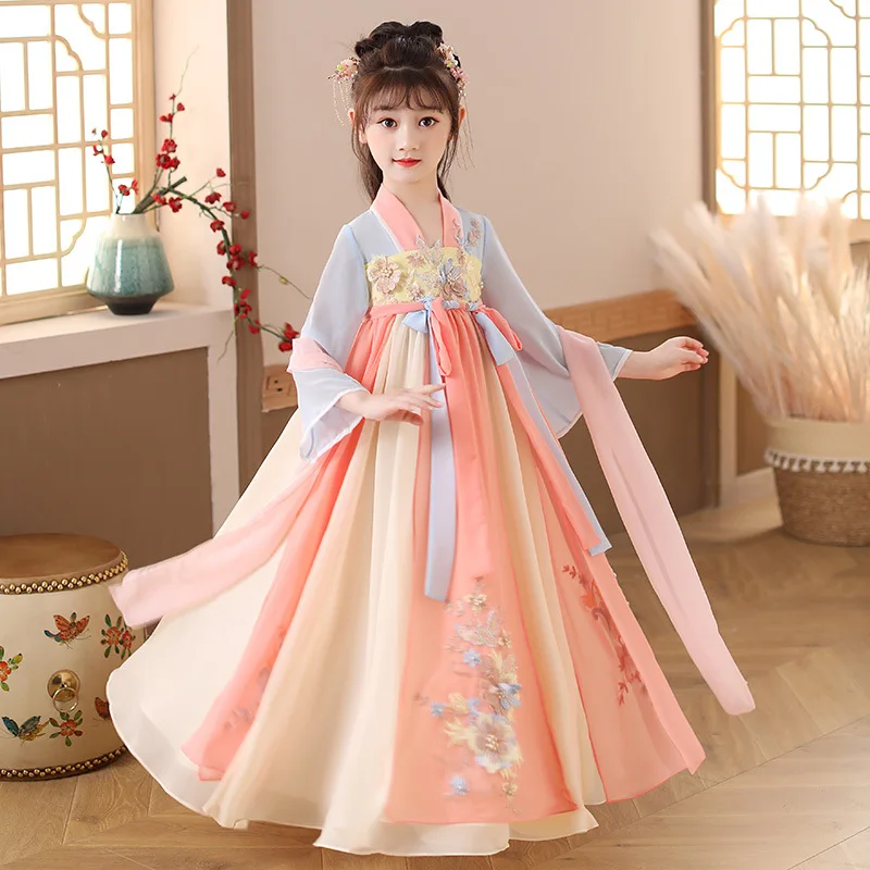 Summer Clothing Baby Girl - Zomer Kinderen Hanfu Jurken Prinses Kostuum
