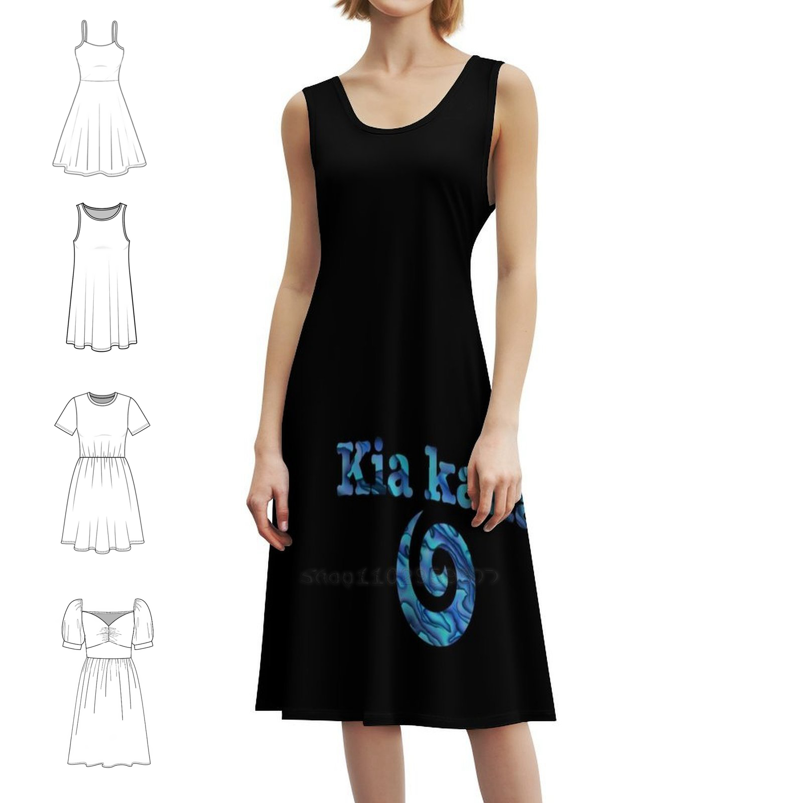 Kaha Koru Sweetheart Hals Jurk - Summer Clothing Nz recensie en prijs
