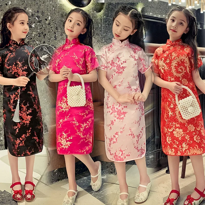 Zomer Kinderen Cheongsam Kids  - Summer Clothing Baby Girl recensie en prijs